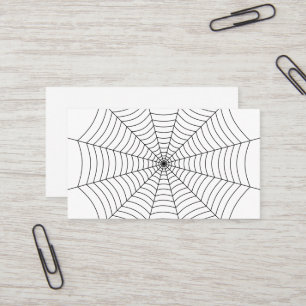 Carte De Visite Motif d'Halloween noir et blanc