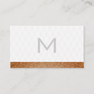Carte De Visite Motif Diamond Plush avec Découpe Stylisée