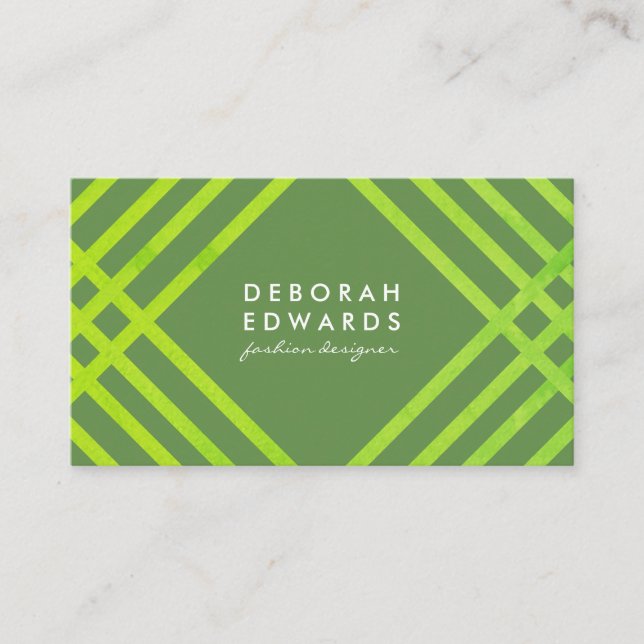 Carte De Visite Motif élégant avec texture moderne (Devant)