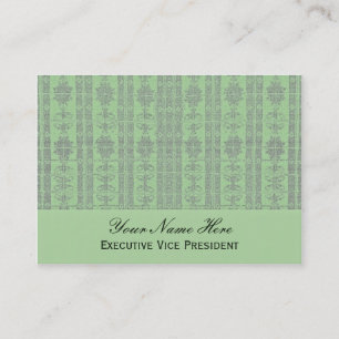 Carte De Visite Motif élégant vert en pastel