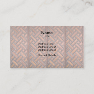 Carte De Visite Motif en bois 2