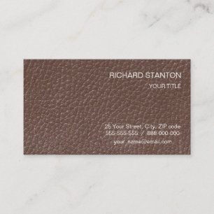Carte De Visite Motif en cuir