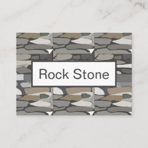 Carte De Visite Motif en pierre de rock gris
