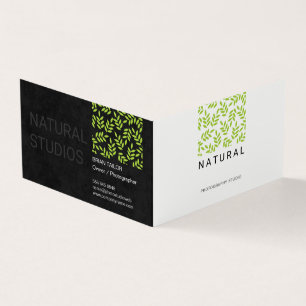 Carte De Visite Motif Feuille professionnel