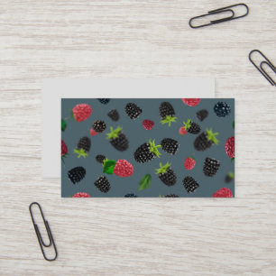 Carte De Visite Motif framboise 2