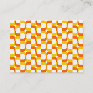 Carte De Visite Motif géométrique 020614 - Ambre et orange