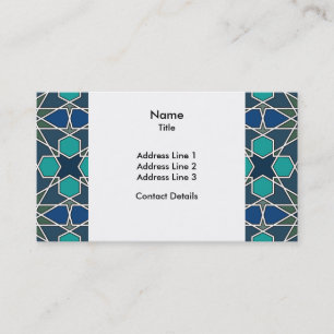 Carte De Visite Motif géométrique 0-0-7 de Ben Yusuf Madrasa