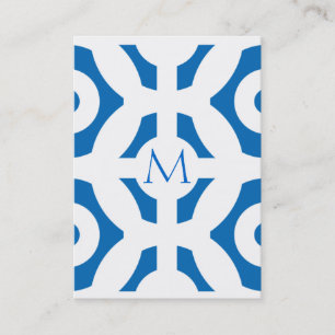 Carte De Visite Motif géométrique bleu d'éblouissement