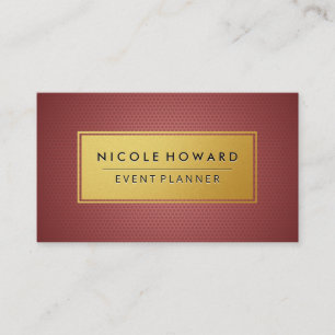 Carte De Visite Motif géométrique Gold Frame