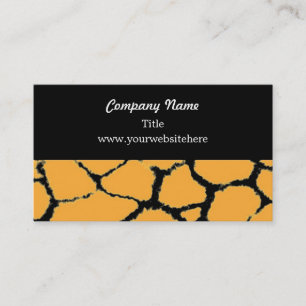 Carte de visite Motif Giraffe Fur