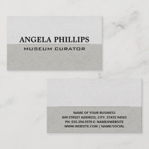 Carte De Visite Motif gris simple