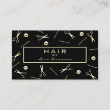 Motif Hair Stylist Luxury Gold Scissors