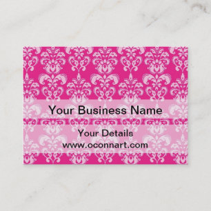 Carte De Visite Motif humide rose chaud