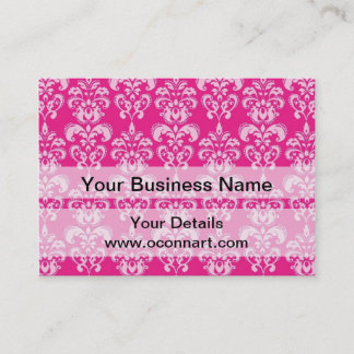 Carte De Visite Motif humide rose chaud