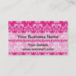 Carte De Visite Motif humide rose chaud