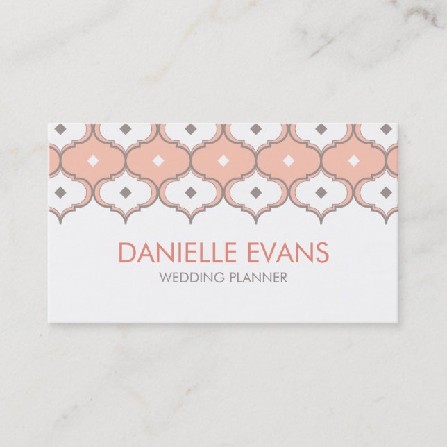 Carte De Visite Motif marocain (Devant)