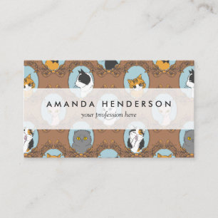 Carte De Visite Motif mignon de chats