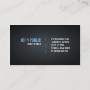 Carte De Visite Motif moderne en carreaux de diamants noirs