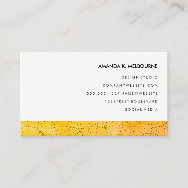 Carte De Visite Motif moderne et élégant (Devant)