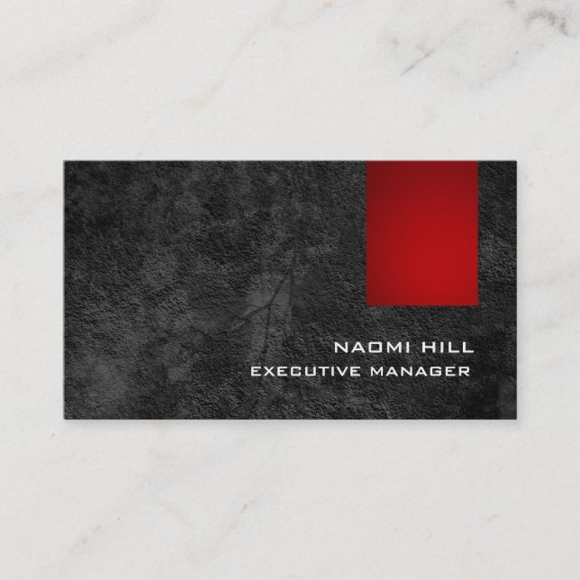Carte De Visite Motif moderne moderne design rouge moderne (Devant)