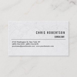 Carte de visite Motif moderne noir blanc gris