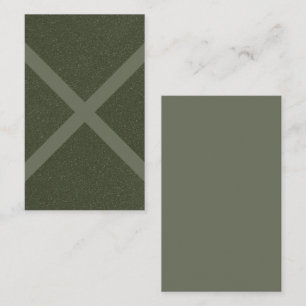 Carte de visite Motif Moss Green X - Personnalisab