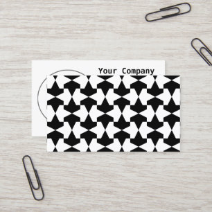 Carte De Visite Motif musulman noir et blanc classique
