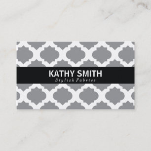 Carte De Visite Motif Ornat   Chic (gris)