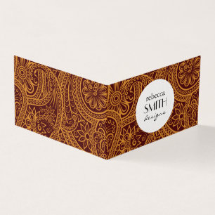 Carte De Visite Motif Paisley, Persian Paisley, Oriental Paisley