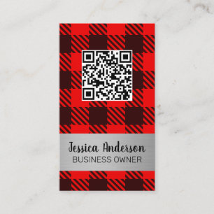 Carte De Visite Motif planifié   Analyse QR  