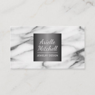 Carte De Visite Motif professionnel élégant en marbre d'albâtre
