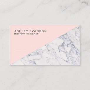 Carte De Visite Motif professionnel en marbre rose vif