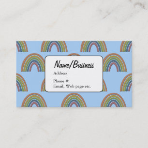 Carte de visite Motif Rainbow