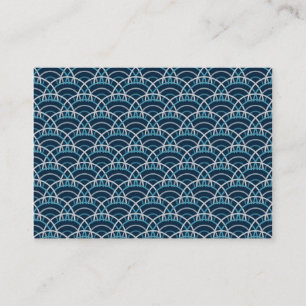 Carte De Visite Motif sans couture de vagues Seigaiha japonaises
