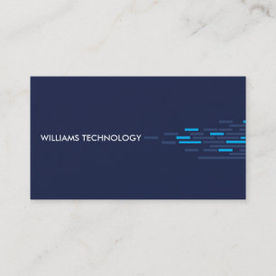 Carte De Visite Motif technique en bleu