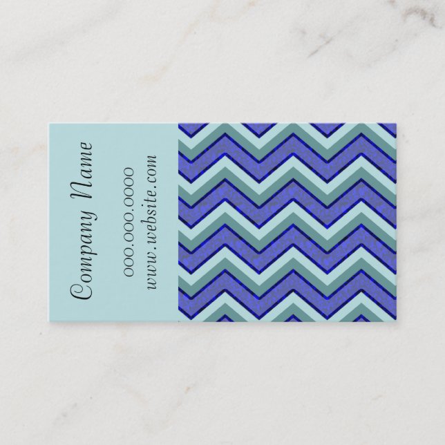 Carte de visite Motif tendance Chevron Zig Zag (Devant)