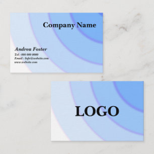 Carte De Visite Motif torse bleu ombre