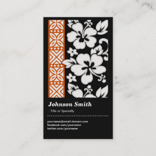 Carte De Visite Motif tribal Abstrait - Flore élégante et mignonne