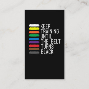 Carte De Visite Motivation de la ceinture noire Taekwondo Jiu Jits