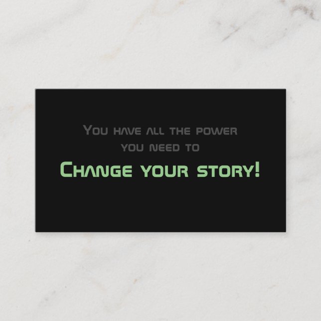 Carte De Visite Motivation minimale pour la santé mentale (Devant)