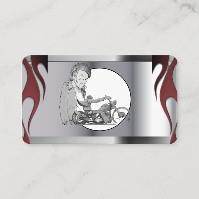 Carte de visite moto (Devant)