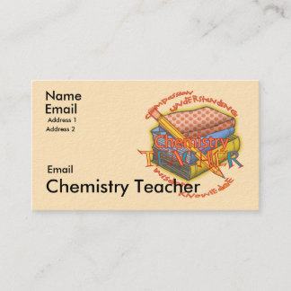 Carte De Visite Moto de l'enseignant en chimie