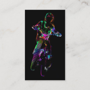 Carte De Visite Moto de motocross de procès