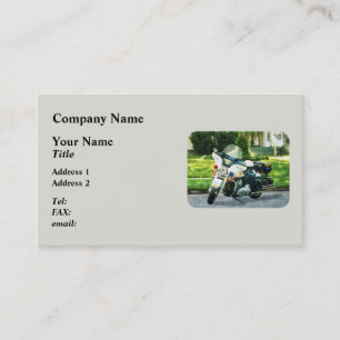 Carte De Visite Moto de police
