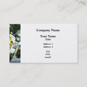 Carte De Visite Moto de police - Finition Platine