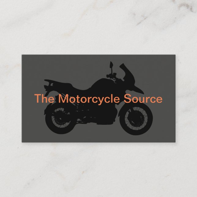 Carte De Visite Moto Thème Conception simple (Devant)