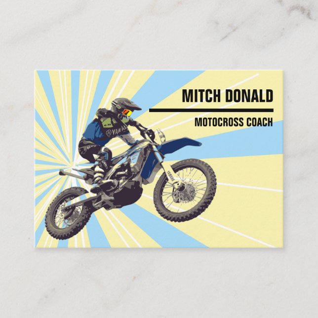 Carte De Visite Motocross (Devant)