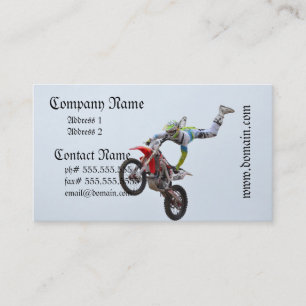 Carte De Visite Motocross de style libre