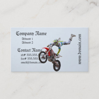 Carte De Visite Motocross de style libre