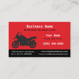 Carte De Visite Motocyclette de sport touring   Moto moderne pour 